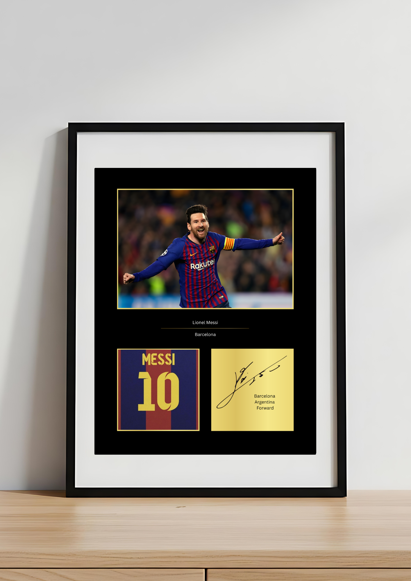 Lionel Messi Barcelona Art Print | Messi Barça Poster | FC Barcelona Football Wall Art | Iconic Messi Gift