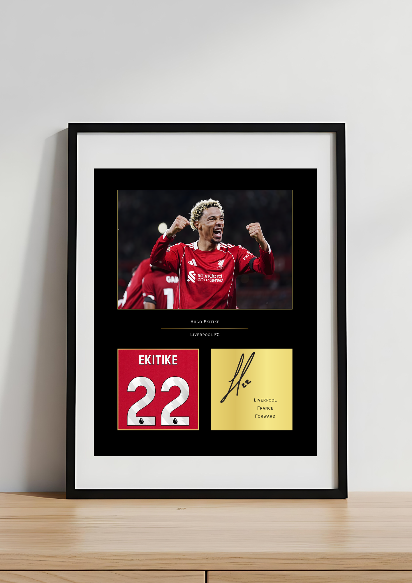 Ekitike Liverpool Art Print | Liverpool FC Striker Poster | Anfield Football Wall Art | LFC Forward Gift