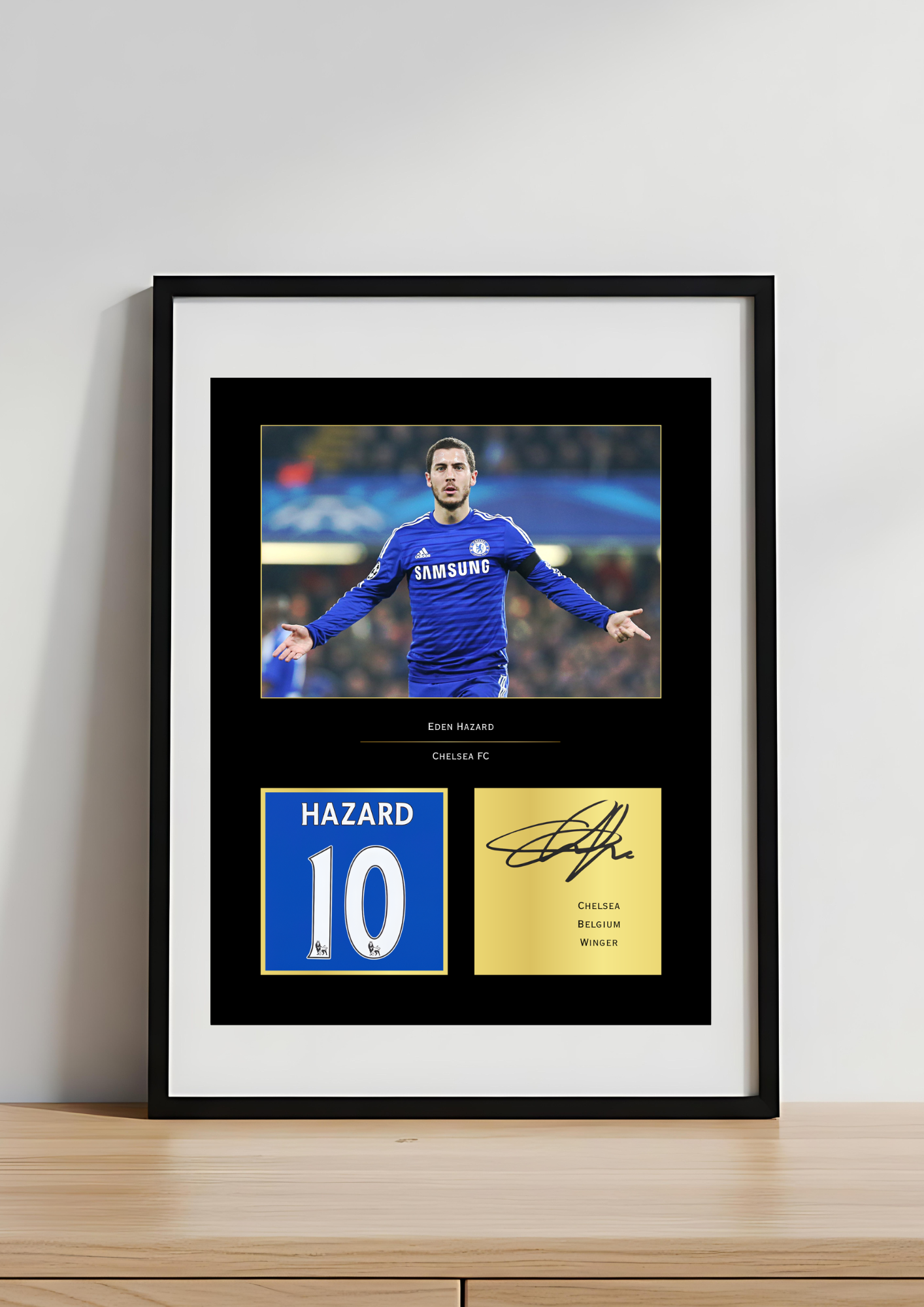 Eden Hazard Chelsea Art Print | Hazard CFC Poster | Stamford Bridge Football Wall Art | Chelsea FC Legend Gift