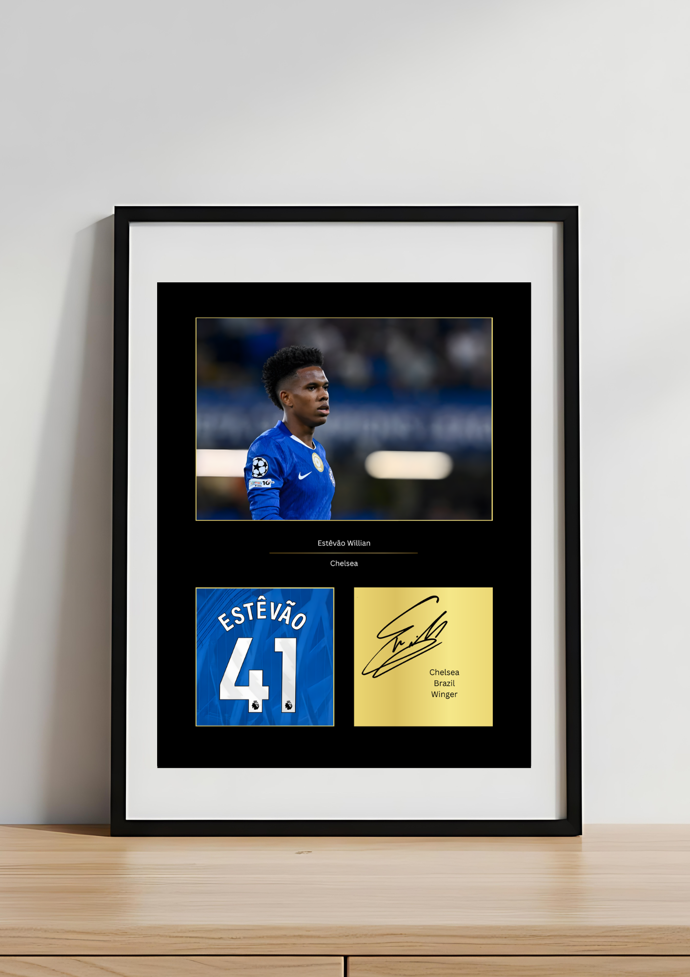 Willian Chelsea Art Print | Willian CFC Poster | Stamford Bridge Football Wall Art | Chelsea FC Gift