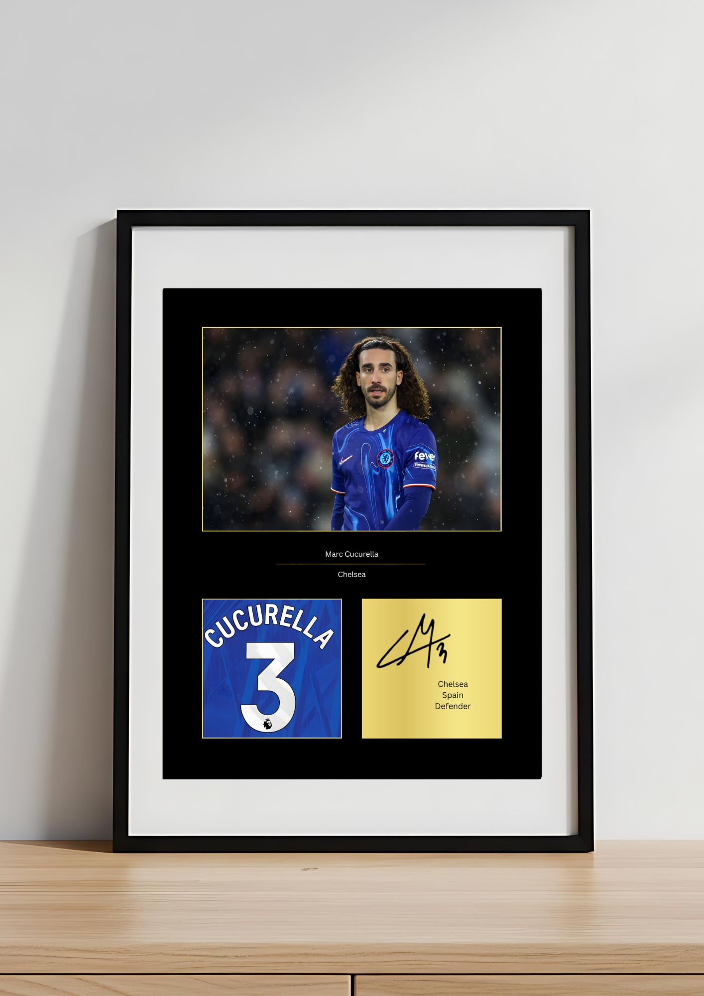 Marc Cucurella Chelsea Art Print | Cucurella CFC Poster | Stamford Bridge Football Wall Art | Chelsea FC Gift