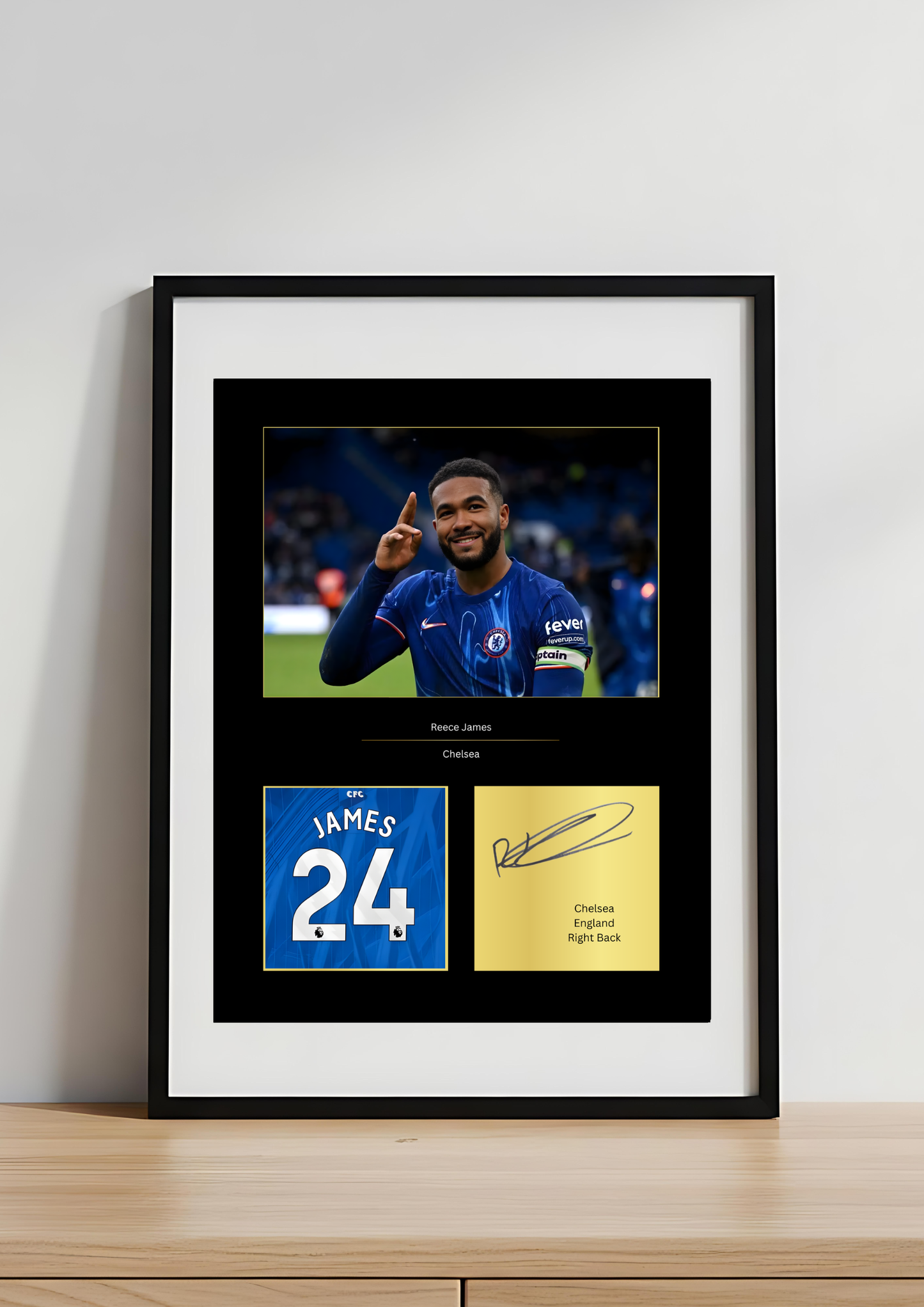 Reece James Chelsea Art Print | Reece James CFC Poster | Stamford Bridge Football Wall Art | Chelsea FC Gift
