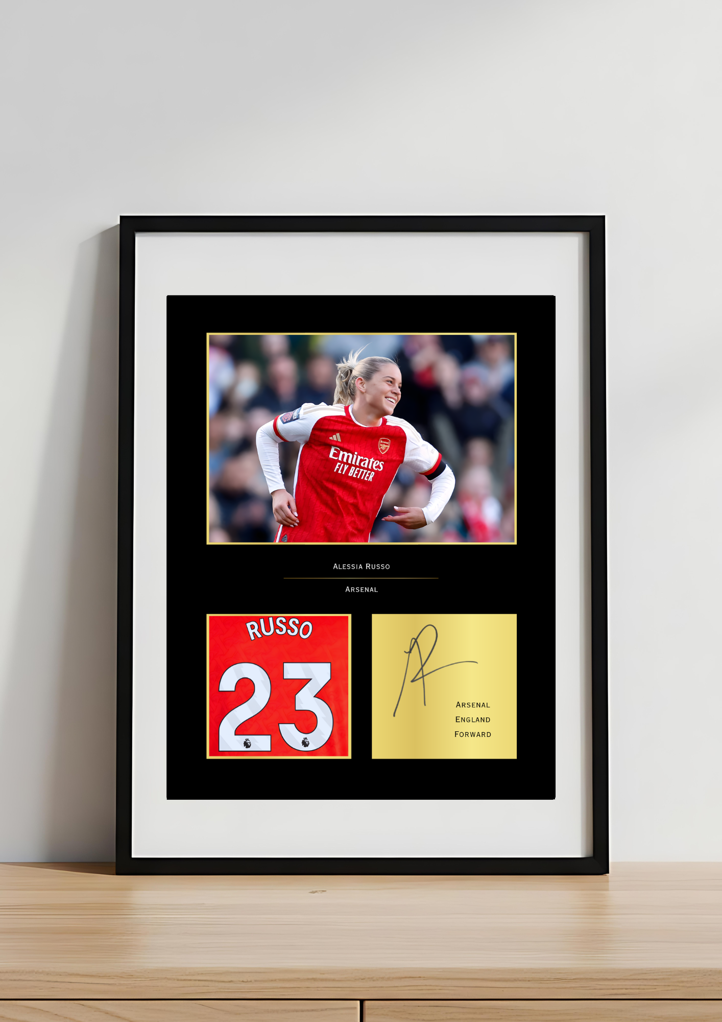 Russo Arsenal Art Print | Russo AFC Poster | Emirates Stadium Football Wall Art | Arsenal Fan Gift