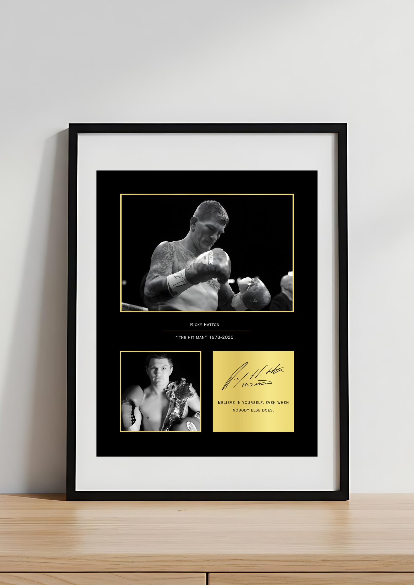 Ricky Hatton Boxing Art Print | Hitman Poster | Lightweight Legend Wall Art for Fans