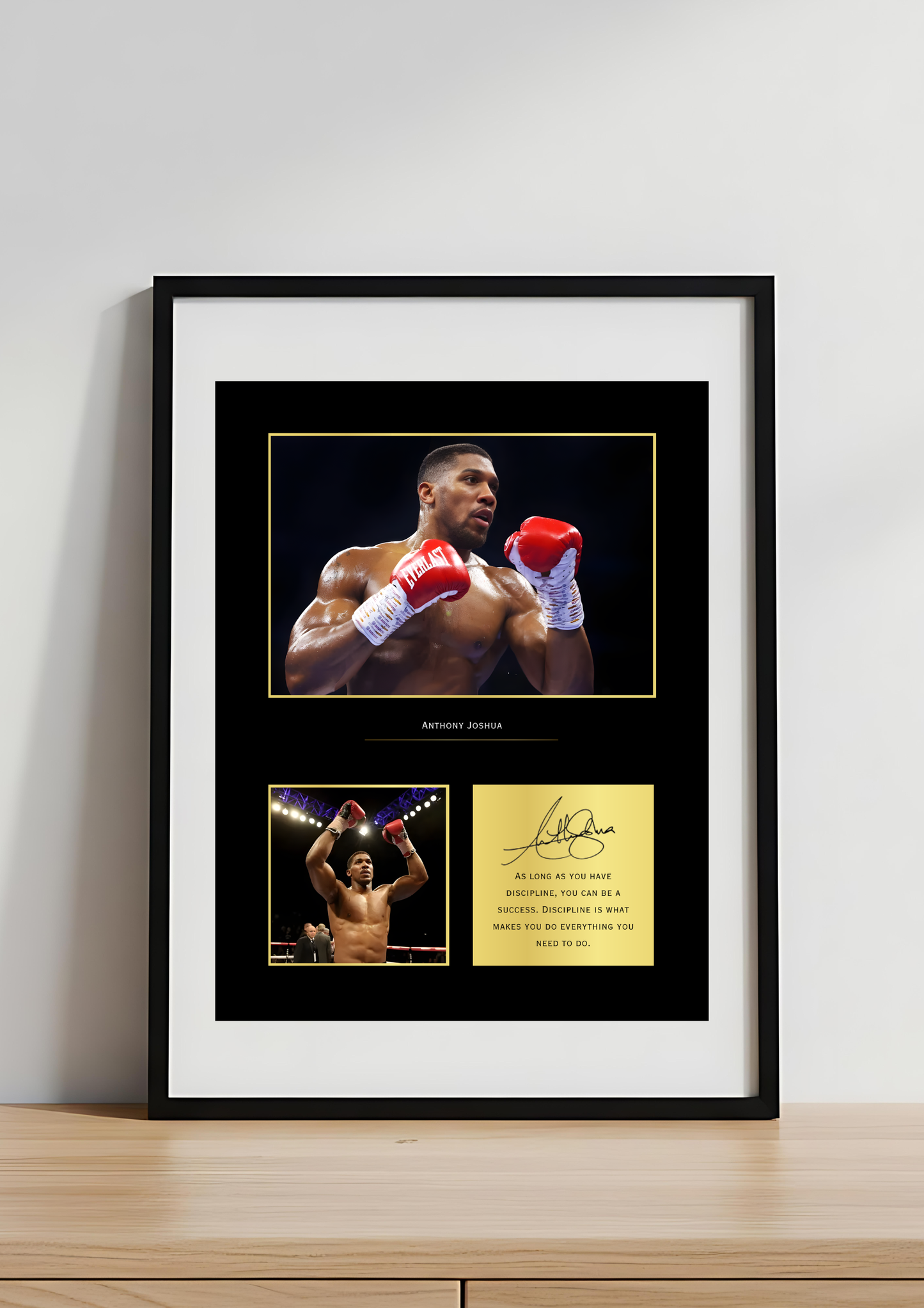 Anthony Joshua Boxing Art Print | AJ Poster | Heavyweight Champion Wall Art for Fans