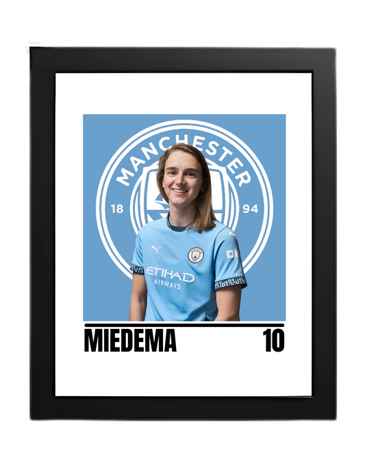Premium Vivianne Miedema A4 Football Print | Women’s Wall Art Poster – Glossy Finish