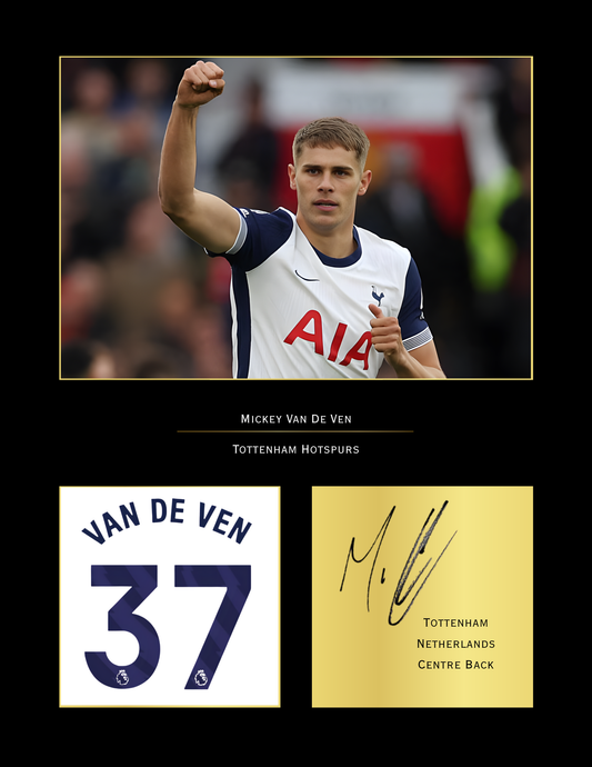 Micky van de Ven Tottenham Hotspur Art Print | Spurs Van de Ven Poster | THFC Wall Art | Football Gift