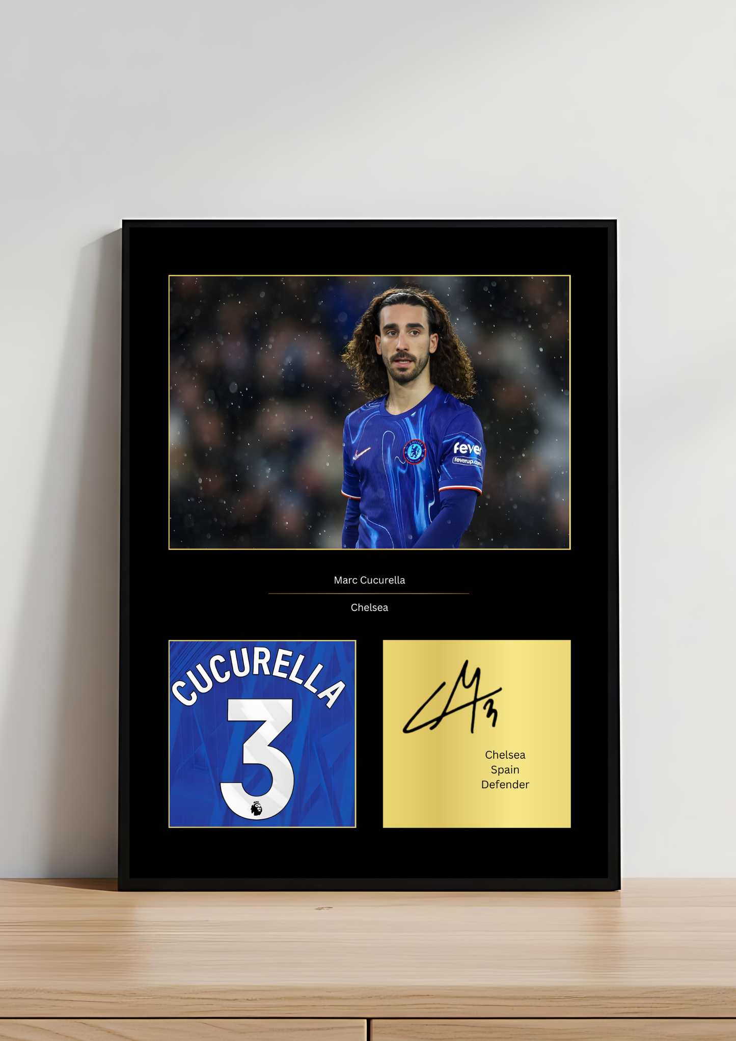 Marc Cucurella Chelsea Art Print | Cucurella CFC Poster | Stamford Bridge Football Wall Art | Chelsea FC Gift