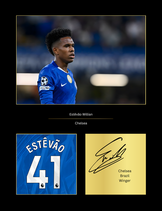 Willian Chelsea Art Print | Willian CFC Poster | Stamford Bridge Football Wall Art | Chelsea FC Gift