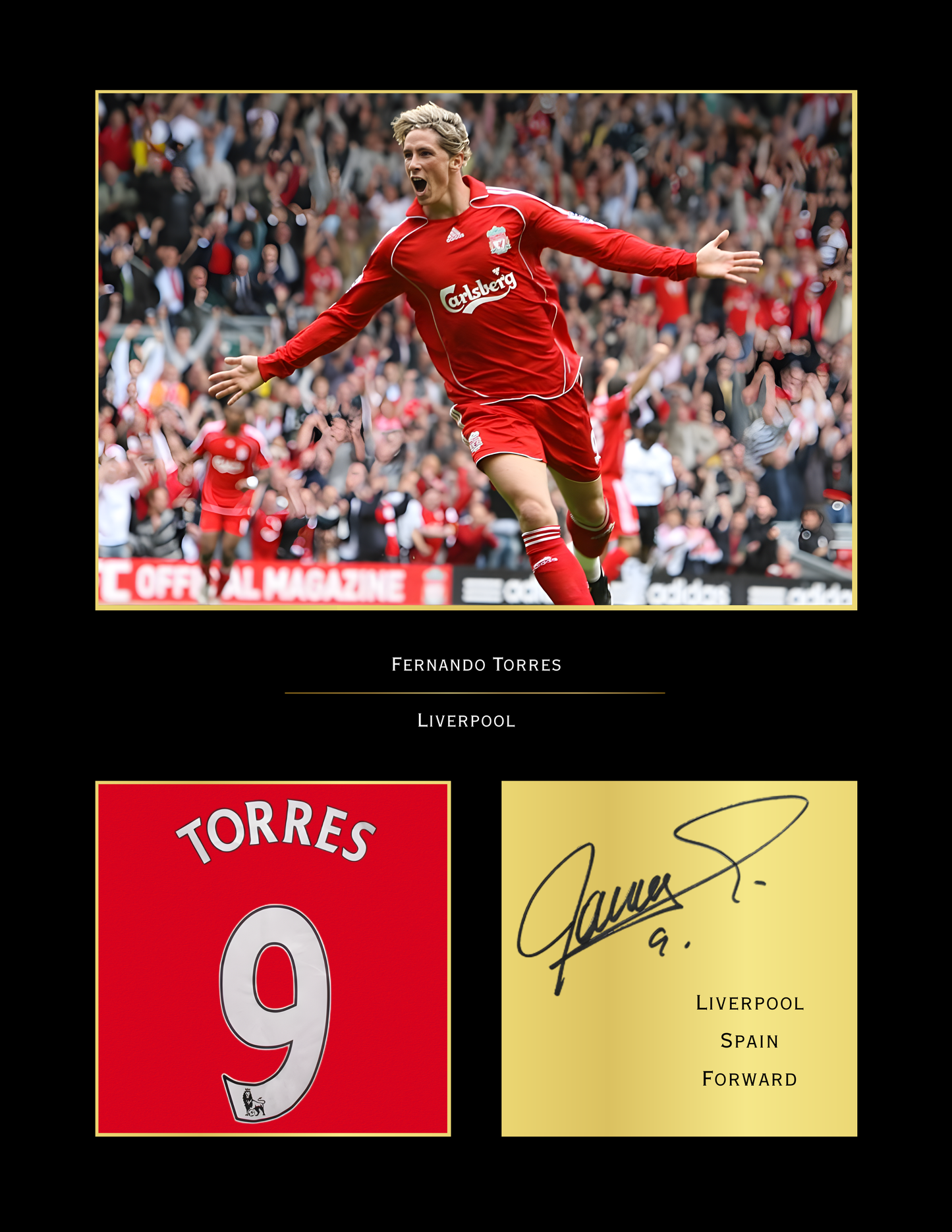 Fernando Torres Liverpool Art Print | El Niño LFC Poster | Anfield Football Wall Art | Liverpool FC Legend Gift
