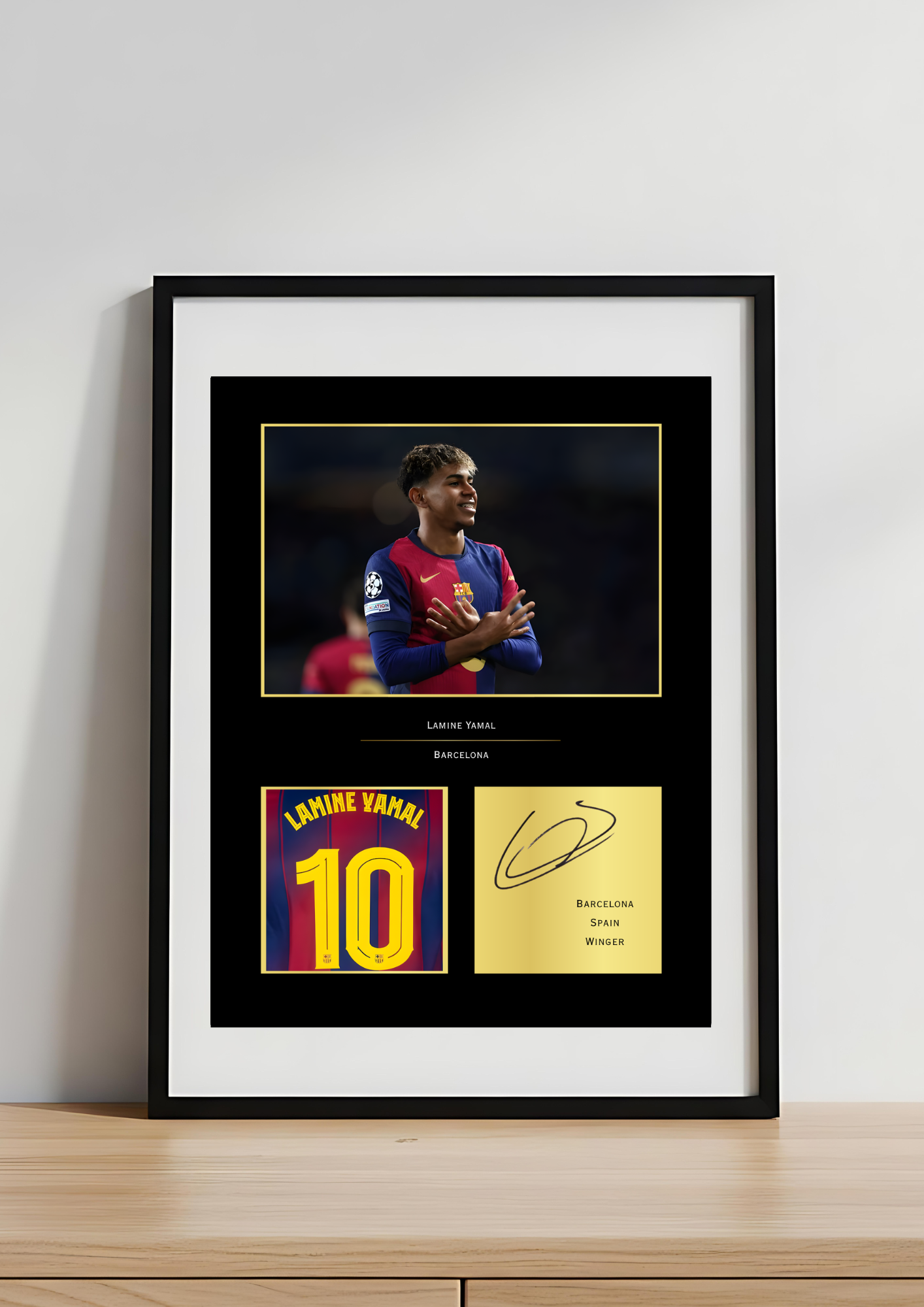 Lamine Yamal Barcelona Art Print | Yamal Barça Poster | Camp Nou Football Wall Art | FC Barcelona Gift