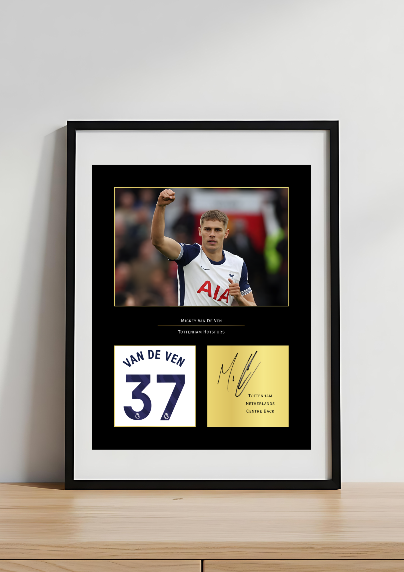 Micky van de Ven Tottenham Hotspur Art Print | Spurs Van de Ven Poster | THFC Wall Art | Football Gift