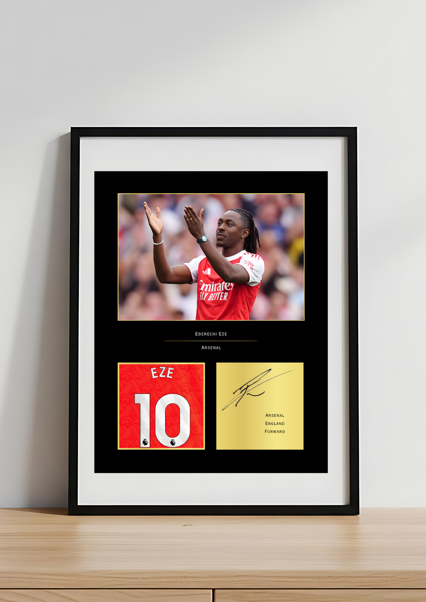 Eberechi Eze Arsenal Art Print | Eze AFC Poster | Modern Football Wall Art | Arsenal Fan Gift