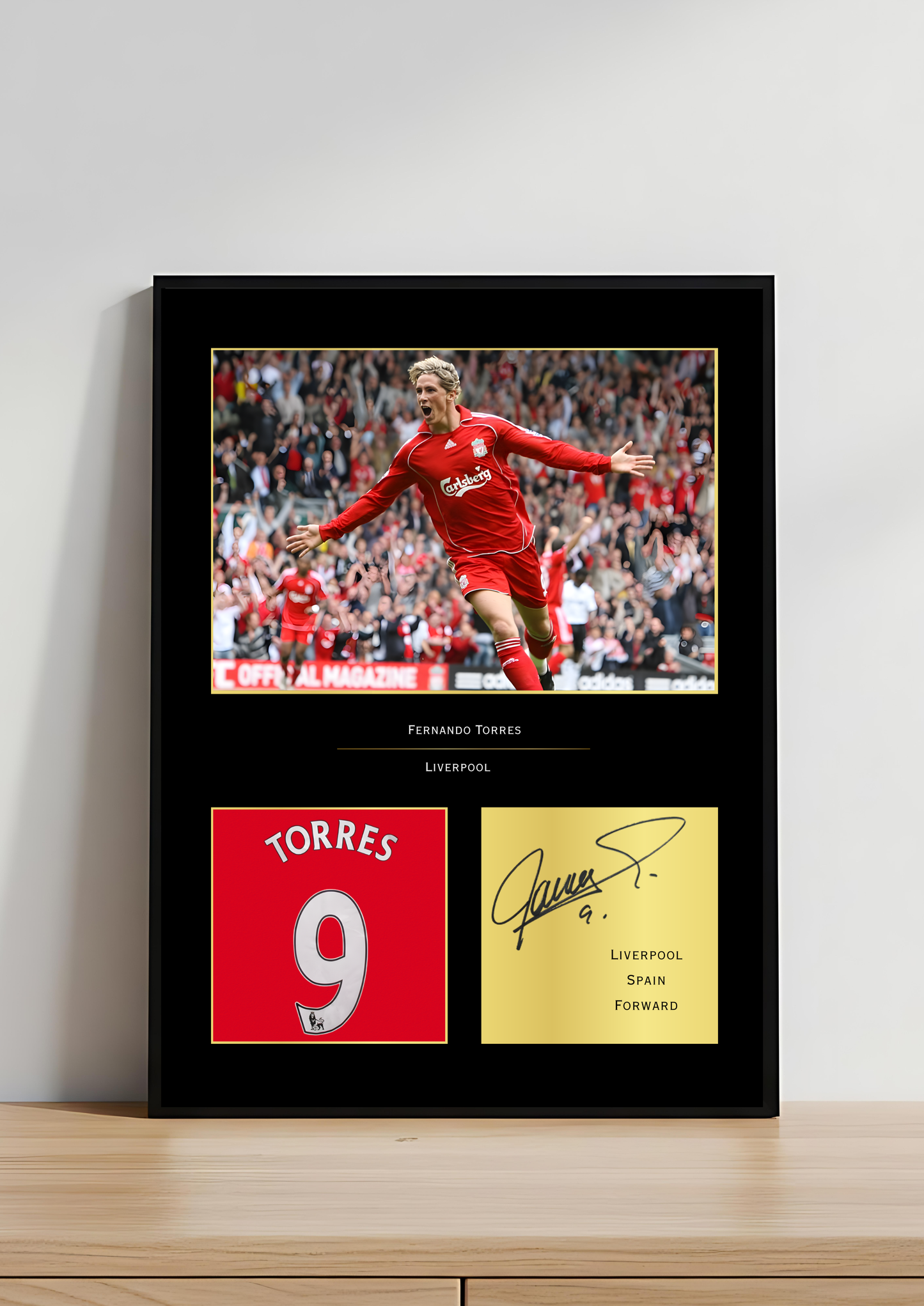 Fernando Torres Liverpool Art Print | El Niño LFC Poster | Anfield Football Wall Art | Liverpool FC Legend Gift