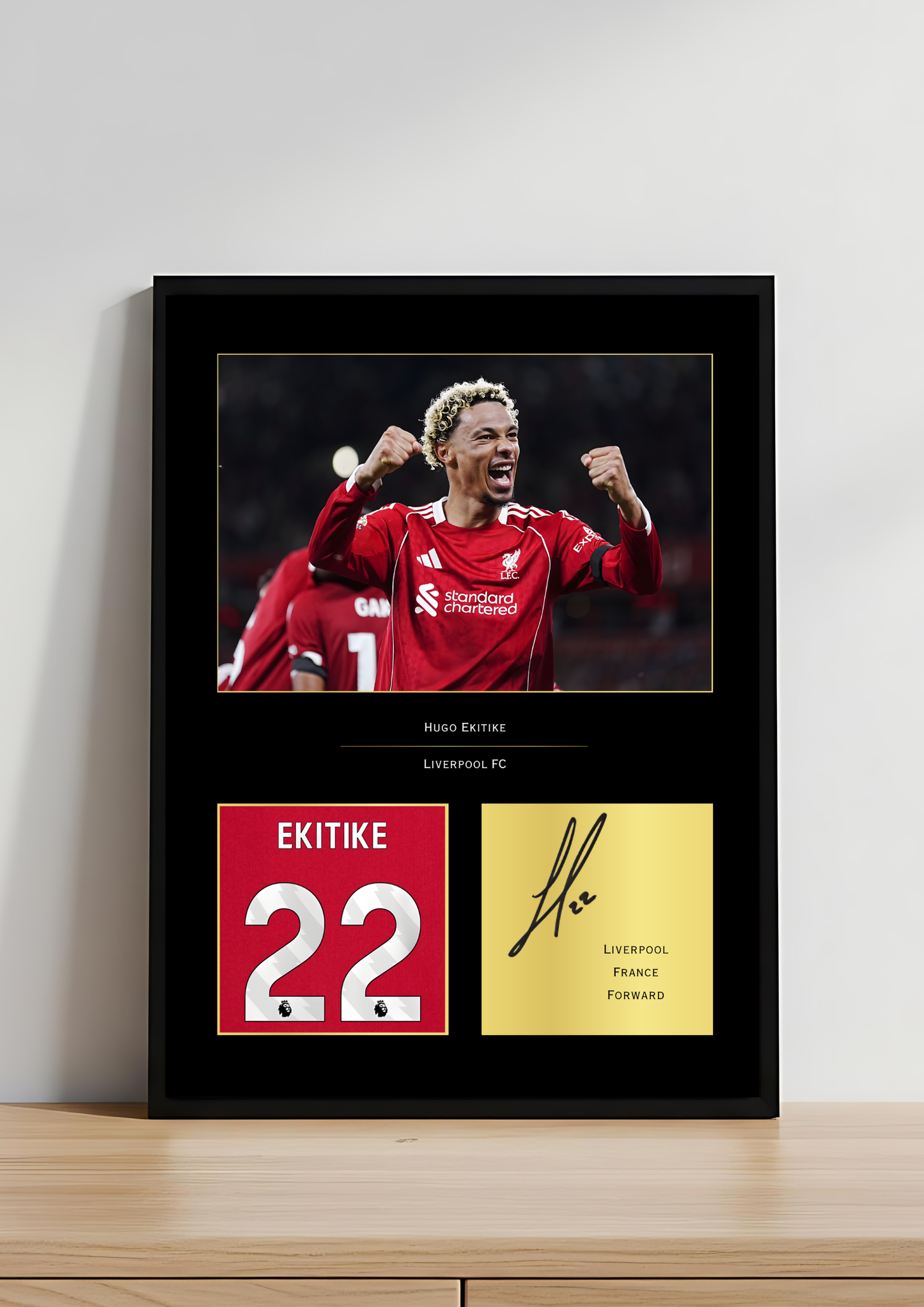 Ekitike Liverpool Art Print | Liverpool FC Striker Poster | Anfield Football Wall Art | LFC Forward Gift