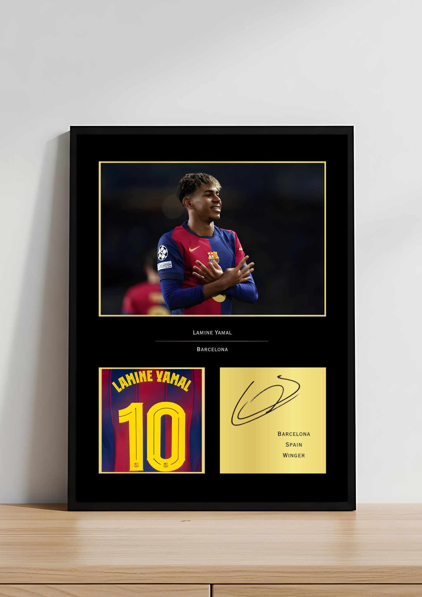 Lamine Yamal Barcelona Art Print | Yamal Barça Poster | Camp Nou Football Wall Art | FC Barcelona Gift