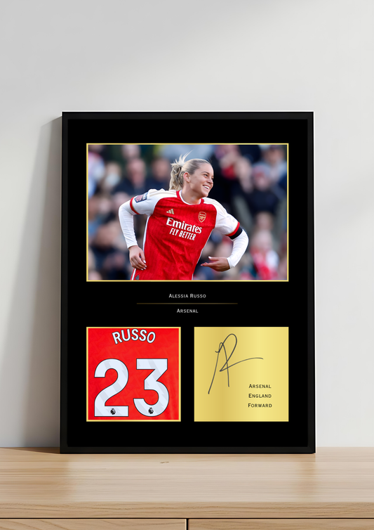 Russo Arsenal Art Print | Russo AFC Poster | Emirates Stadium Football Wall Art | Arsenal Fan Gift