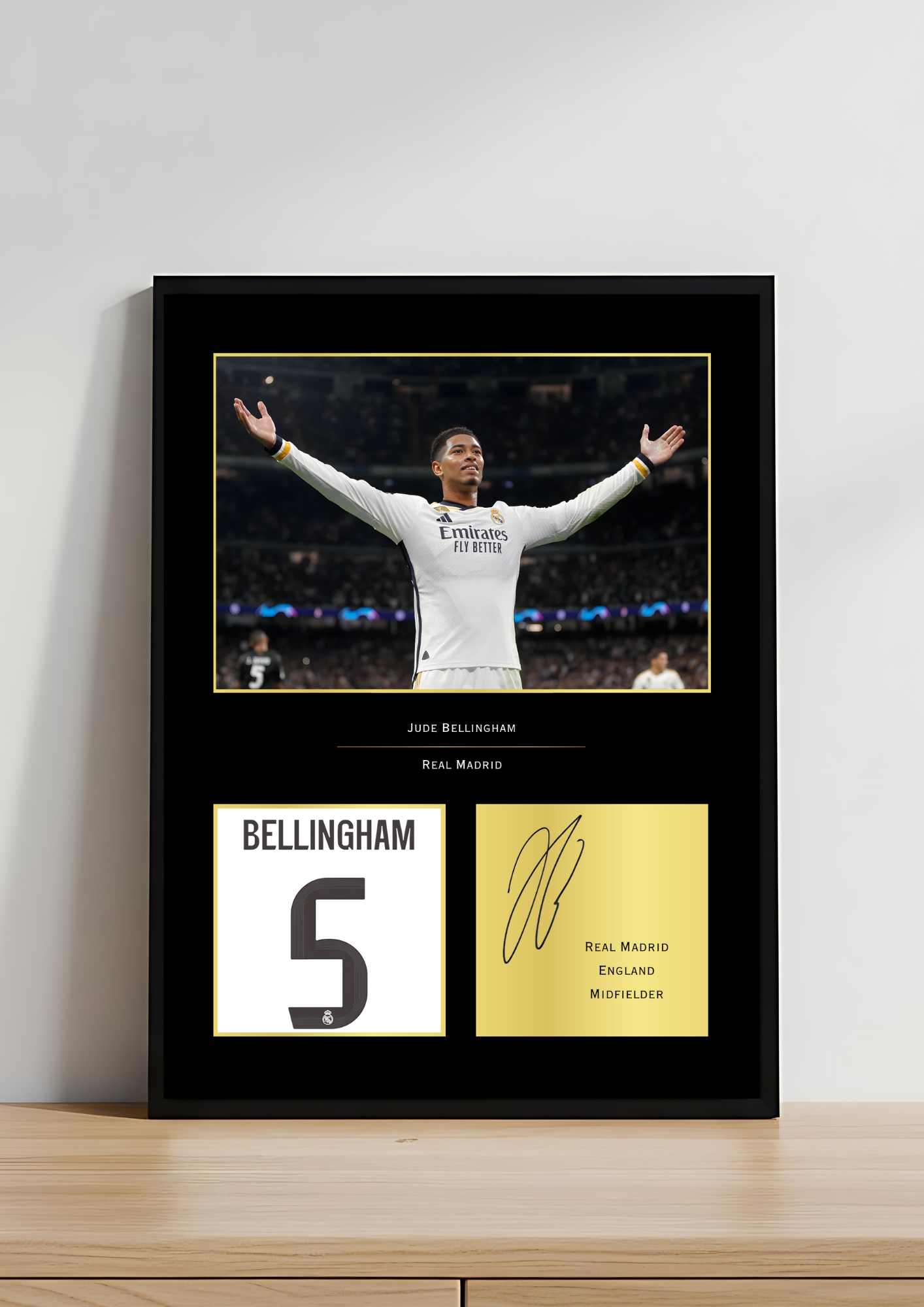 Jude Bellingham Real Madrid Art Print | Bellingham Poster | RMFC Football Wall Art for Fans