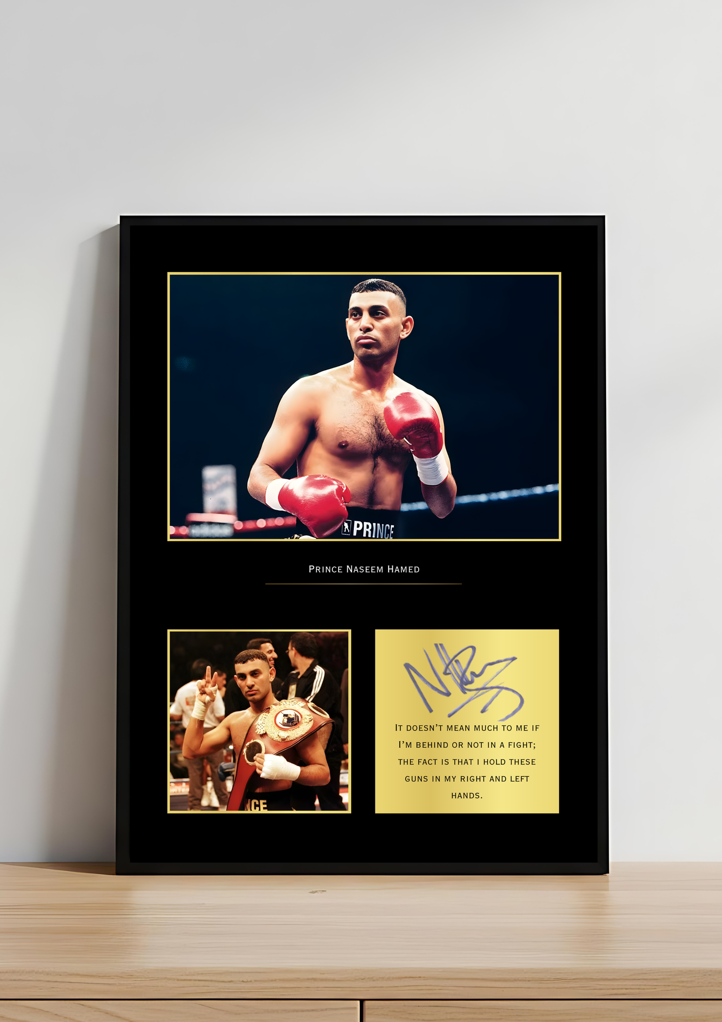 Prince Naseem Hamed Boxing Art Print | Prince Naseem Poster | Featherweight Legend Wall Art
