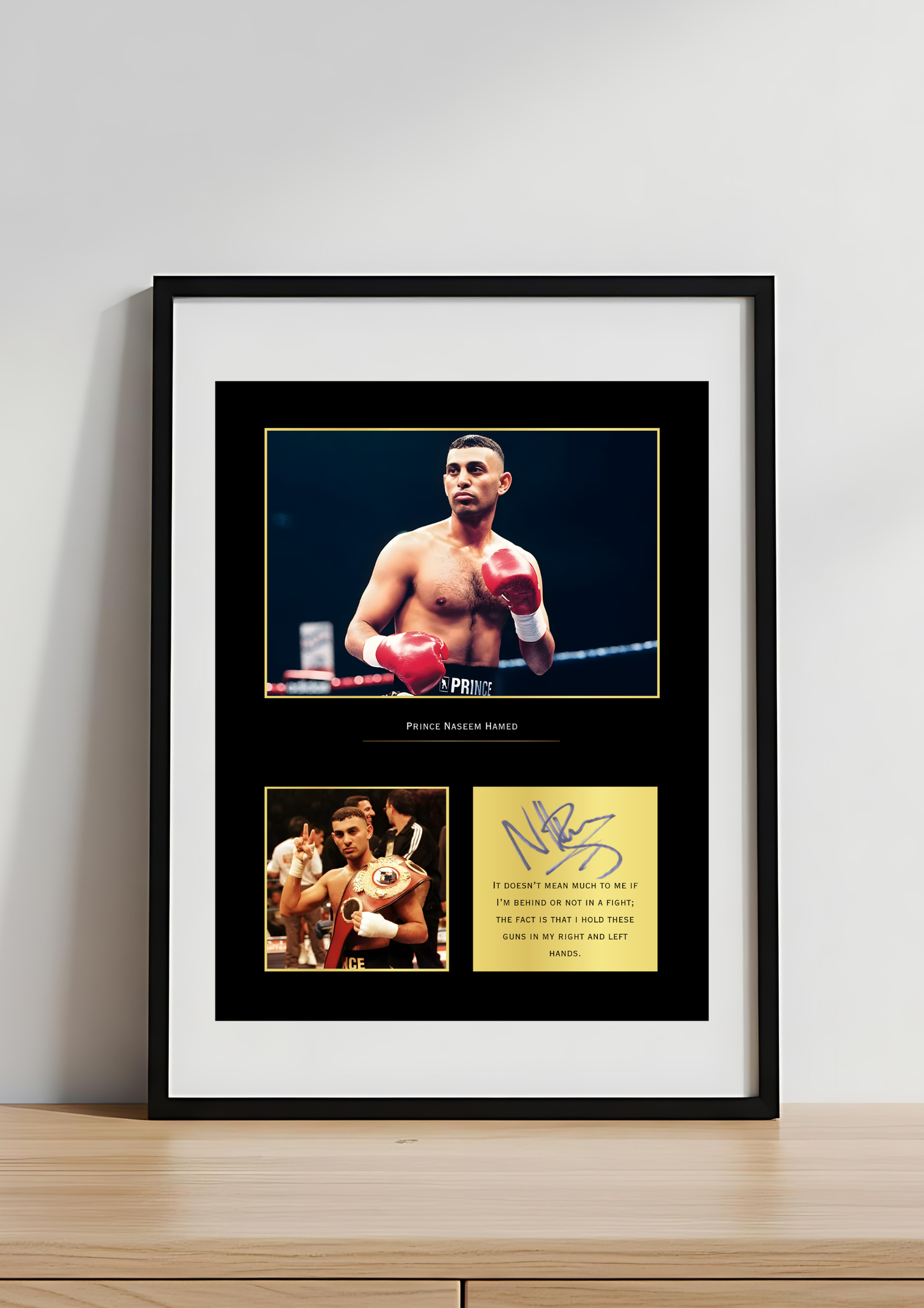 Prince Naseem Hamed Boxing Art Print | Prince Naseem Poster | Featherweight Legend Wall Art