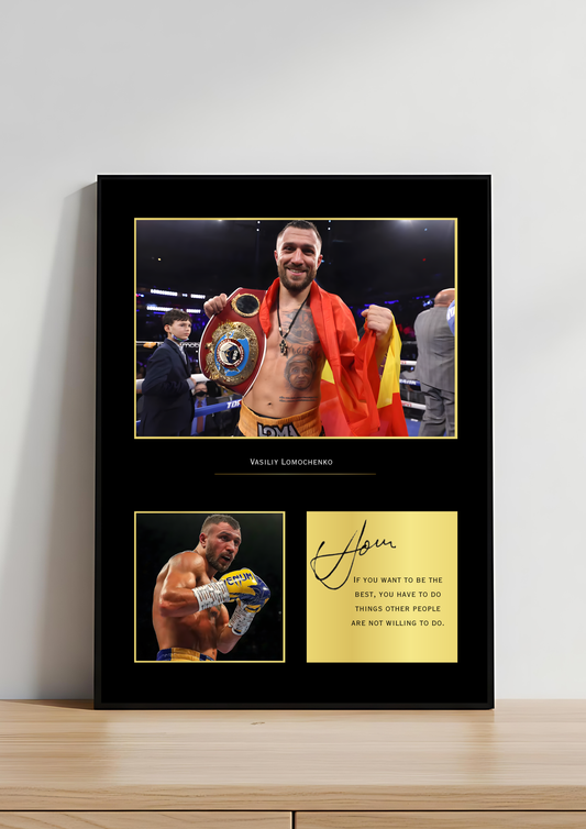 Vasiliy Lomachenko Boxing Art Print | Loma Poster | Lightweight Champion Wall Art for Fans