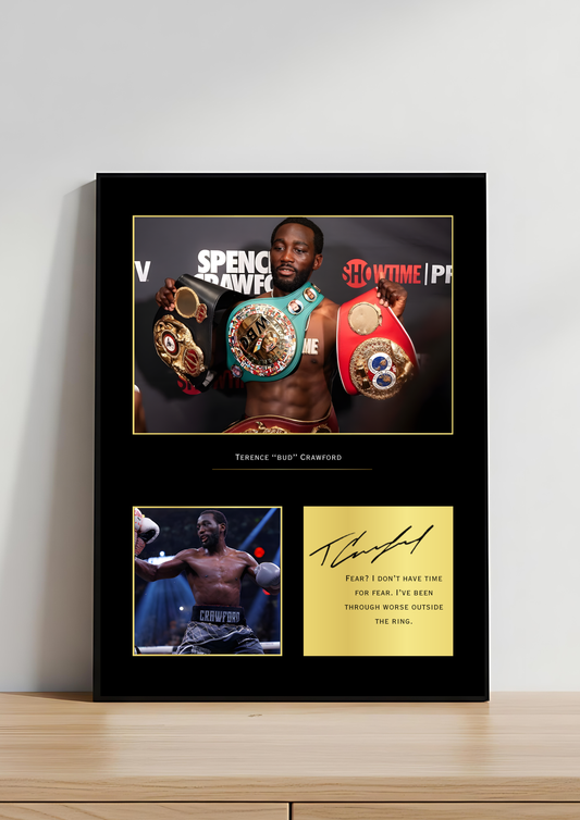 Terence Crawford Boxing Art Print | “Bud” Poster | Lightweight/Multi-Weight Champion Wall Art