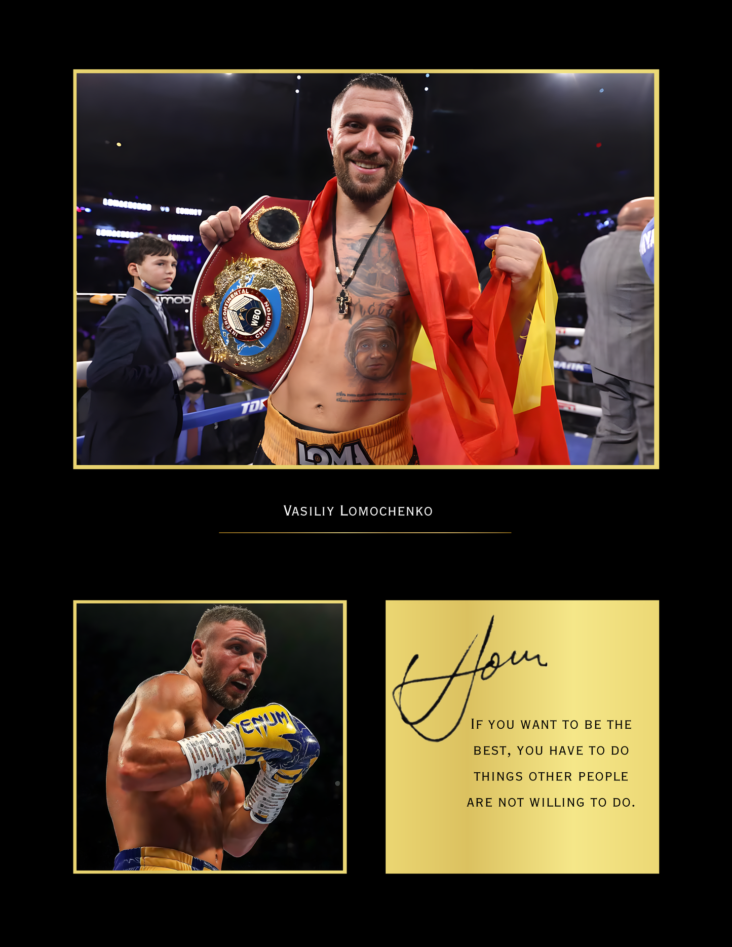 Vasiliy Lomachenko Boxing Art Print | Loma Poster | Lightweight Champion Wall Art for Fans