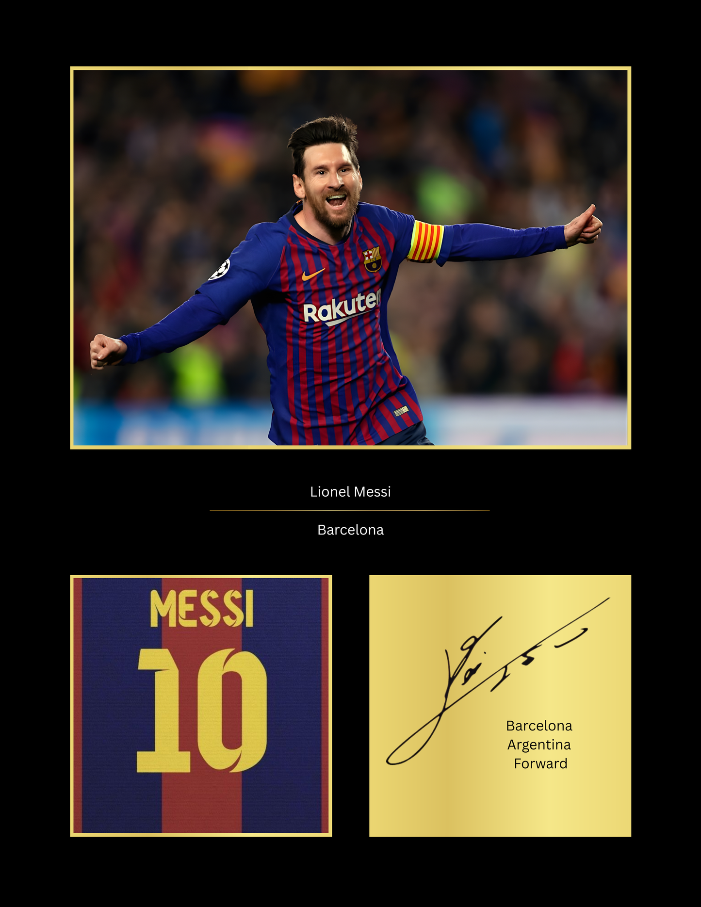 Lionel Messi Barcelona Art Print | Messi Barça Poster | FC Barcelona Football Wall Art | Iconic Messi Gift