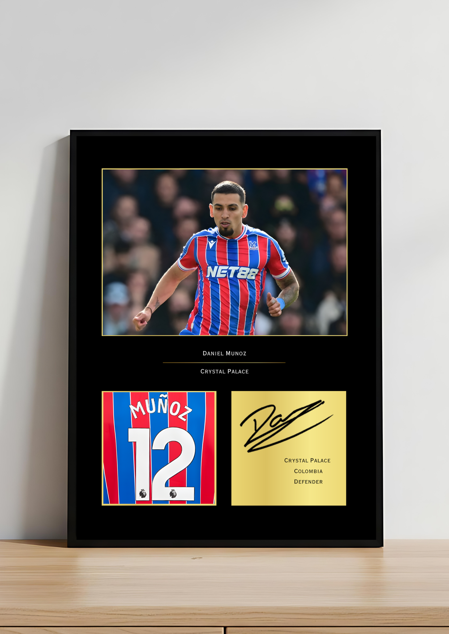 Daniel Muñoz Crystal Palace Art Print | Muñoz CPFC Poster | Selhurst Park Football Wall Art | Crystal Palace Fan Gift