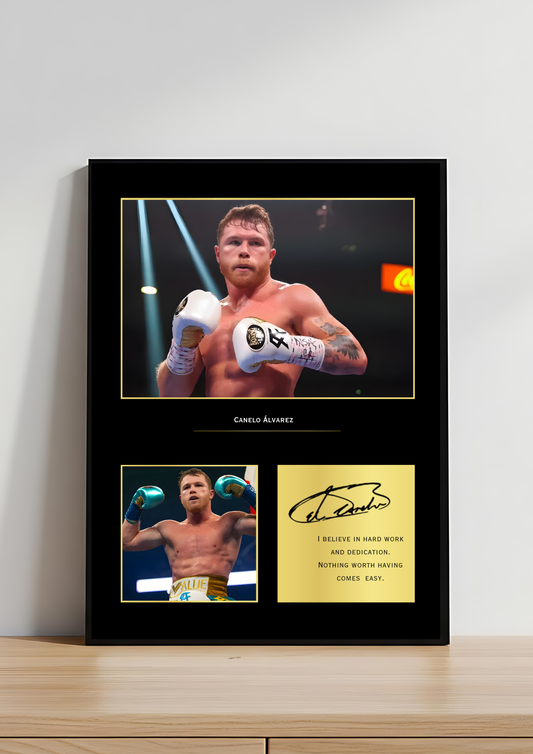 Canelo Álvarez Boxing Art Print | Saul “Canelo” Álvarez Poster | Lightweight/Middleweight Champion Wall Art