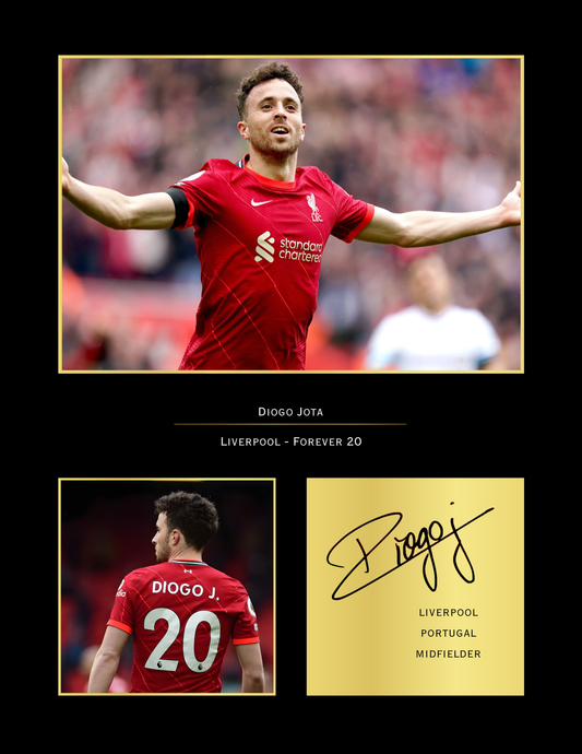 Diogo Jota Liverpool Art Print | Jota LFC Poster | Anfield Football Wall Art | Liverpool FC Gift for Fans